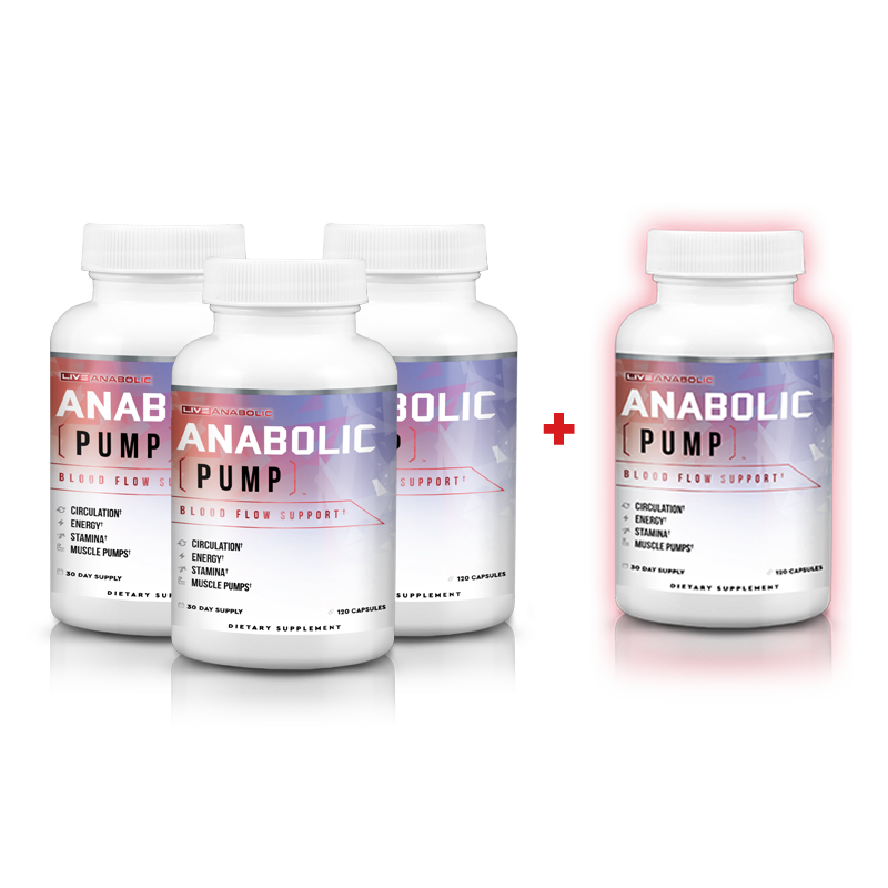 Anabolic Pump - 3 Bottles, Get One Free - Special Offer