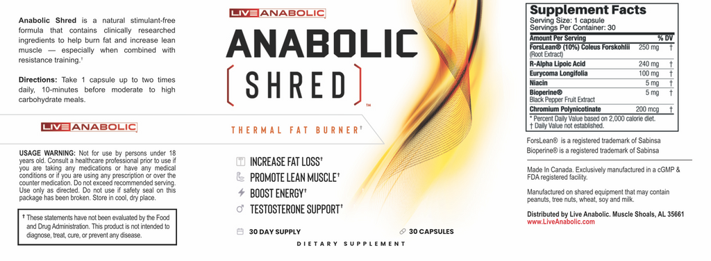 Anabolic Shred - Subscribe & Save 15%